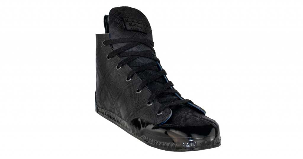 Latex Sneakers check black Laser Edition